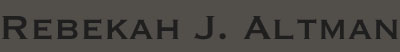 Rebekah J Altman Fine Art Website Logo
